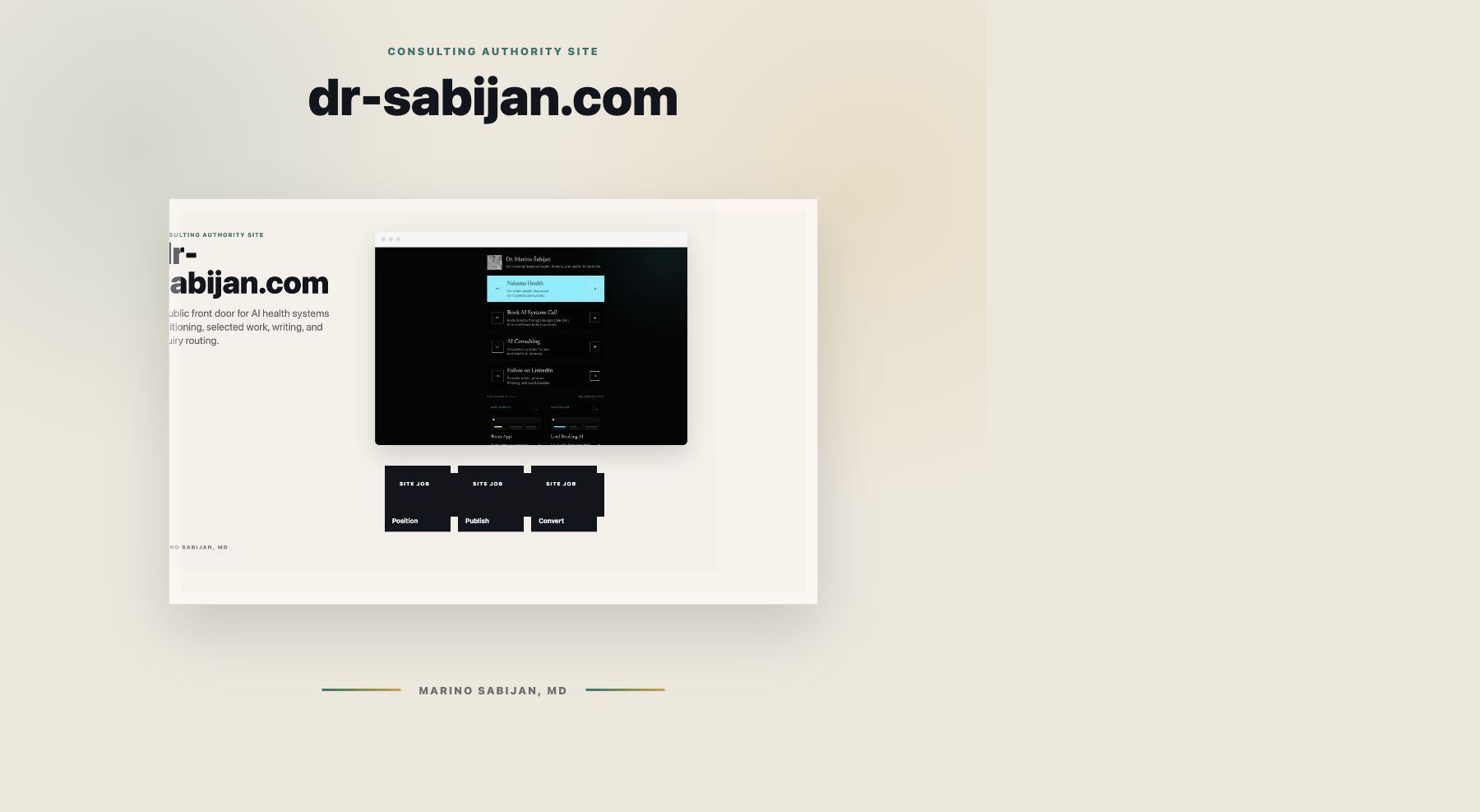 dr-sabijan.com portfolio cover.